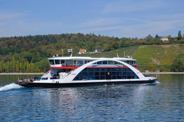Lake Constance, the Tabor ferry with a new paint job