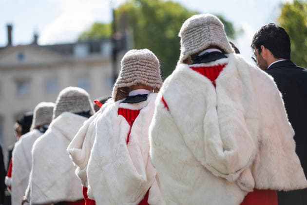 October 1, 2026, London, London, UK: LONDON, UK. Members of the legal profession mark the start of the legal year with a religious service in Westminster Abbey followed by a reception at the Westminster Abbey, hosted by the Lord Chancellor. The custom dates back to the Middle Ages when the High Court was held in Westminster Hall and judges would walk over to Westminster Abbey for the service. London UK - ZUMAl94_ 20261001_zaf_l94_010 Copyright: xStephenxChungx