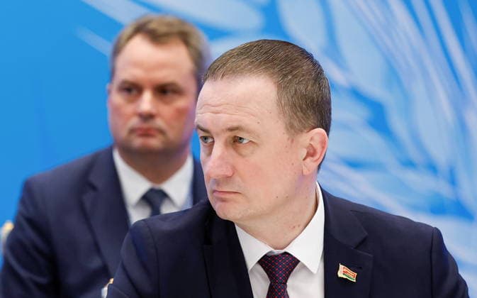 BELARUS, MINSK - OCTOBER 2, 2026: Alexander Turchin, Prime Minister of Belarus, attends a restricted meeting of the Eurasian Intergovernmental Council Minsk Belarus - ZUMAt113 20261002_zaa_t113_038 Copyright: xDmitryxAstakhovx