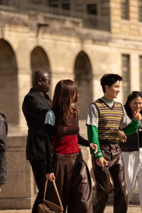 IPA89217961 - Paris, France, October 2, 2026. Guests arrive at the LOEWE Spring Summer 2027 show during Paris Fashion Week. Copyright: xGINEVRAxFATARELLAx xx IPA89217961