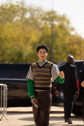 IPA89217964 - Paris, France, October 2, 2026. Guests arrive at the LOEWE Spring Summer 2027 show during Paris Fashion Week. Copyright: xGINEVRAxFATARELLAx xx IPA89217964