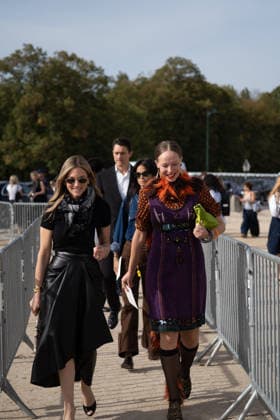 IPA89217297 - Paris, France, October 2, 2026. Guests arrive at the LOEWE Spring Summer 2027 show during Paris Fashion Week. Copyright: xGINEVRAxFATARELLAx xx IPA89217297