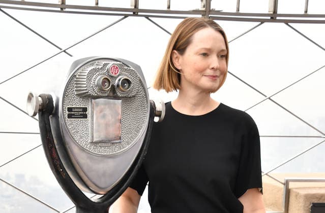 NEW YORK, NY - OCTOBER 1: Samantha Sloyan pictured during a visit at the Empire State Building Ahead of the Release of Mike Flannigan s Carrie on October 1, 2026 in New York City. Credit: Credit: AdMedia New York City USA - ZUMAa123 20261001_zaa_a123_358 Copyright: xJohnxFyckex