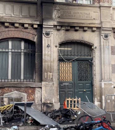 High School Blockades in France - School Buildings Facades Set on Fire Videograbs - Lycee Beaugrenelle (Paris 15) building facade set on fire during clashes between students and police as protesting students carry out blockading actions in Paris,France, on October 2, 2026. Since late September, students have staged protests outside schools over grievances ranging from timetables, class sizes and a shortage of teachers to overheated classrooms during this year s heatwaves. The protests started in the Ile-de-France region around Paris but have now spread to other cities nationwide. Photo by CLPRESS ABACAPRESS.COM France Copyright: xCLPRESS ABACAx