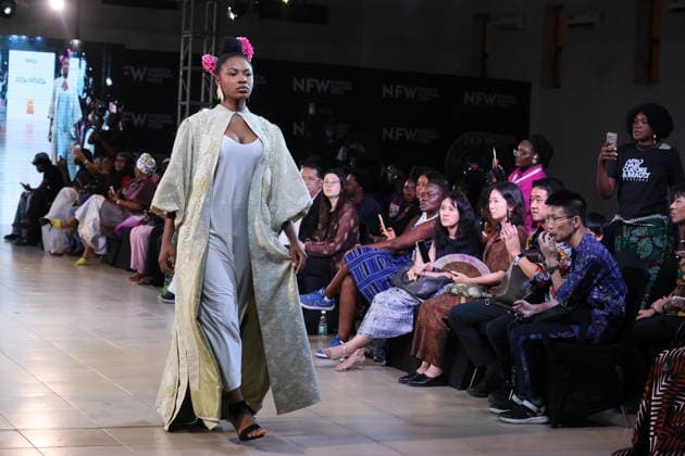 Nigeria Fashion Week in Abuja ABUJA, NIGERIA - OCTOBER 2: Models showcase contemporary creations on the runway during Nigeria Fashion Week 2026 at the conference hall in Abuja, Nigeria, on October 02, 2026. Emmanuel Osodi Anadolu Abuja Nigeria. Editorial use only. Please get in touch for any other usage. Copyright: x2026xAnadoluxEmmanuelxOsodix