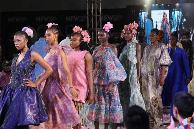 Nigeria Fashion Week in Abuja ABUJA, NIGERIA - OCTOBER 2: Models showcase contemporary creations on the runway during Nigeria Fashion Week 2026 at the conference hall in Abuja, Nigeria, on October 02, 2026. Emmanuel Osodi Anadolu Abuja Nigeria. Editorial use only. Please get in touch for any other usage. Copyright: x2026xAnadoluxEmmanuelxOsodix