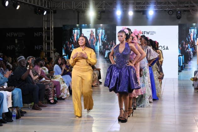 Nigeria Fashion Week in Abuja ABUJA, NIGERIA - OCTOBER 2: Models showcase contemporary creations on the runway during Nigeria Fashion Week 2026 at the conference hall in Abuja, Nigeria, on October 02, 2026. Emmanuel Osodi Anadolu Abuja Nigeria. Editorial use only. Please get in touch for any other usage. Copyright: x2026xAnadoluxEmmanuelxOsodix