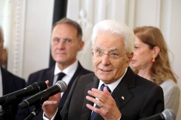 Sergio Mattarella in Monaco PHOTOPQR NICE MATIN Cyril Dodergny Monaco October 3, 2026 Monaco, October 3, 2026, Hotel Hermitage Italian President,Sergio Mattarella, and his daughter Laura, met with Italians residing in Monaco Monaco, October 3, 2026 – Hotel Hermitage – Italian President Sergio Mattarella and his daughter Laura met with Italians residing in Monaco Monaco, France Copyright: xPHOTOPQR NICExMATIN MAXPPPxCyrilxDodergnyx 20261003NIM4048 20261003NIM4048