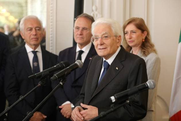 Sergio Mattarella in Monaco PHOTOPQR NICE MATIN Cyril Dodergny Monaco October 3, 2026 Monaco, October 3, 2026, Hotel Hermitage Italian President,Sergio Mattarella, and his daughter Laura, met with Italians residing in Monaco Monaco, October 3, 2026 – Hotel Hermitage – Italian President Sergio Mattarella and his daughter Laura met with Italians residing in Monaco Monaco, France Copyright: xPHOTOPQR NICExMATIN MAXPPPxCyrilxDodergnyx 20261003NIM4062 20261003NIM4062