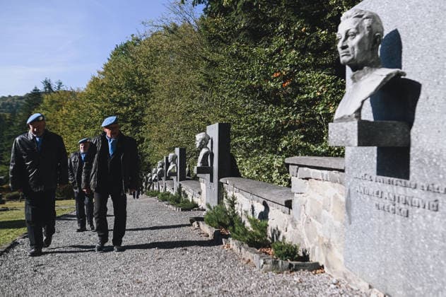 82nd anniversary of the Carpathina-Dukla Operation SVIDNIK, SLOVAKIA – OCTOBER 3: Slovak officials, military personnel and members of the public gather to commemorate the 82nd anniversary of the Carpathian-Dukla Operation, one of the bloodiest military operations fought on Slovak territory during World War II. The commemorations take place at the Military Historical Museum in Svidnik and at the Dukla battlefield memorial complex, honouring the soldiers who fought and died during the operation, which marked the beginning of the direct liberation of Czechoslovakia. Robert Nemeti Anadolu Svidnik Slovakia. Editorial use only. Please get in touch for any other usage. Copyright: x2026xAnadoluxRobertxNemetix