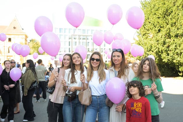 27th Pink Ribbon Day The Europa Donna Croatia association organized the 27th Pink Ribbon Day, dedicated to raising awareness about breast cancer, in Zagreb, Croatia, on October 03, 2026. LucijaxOcko PIXSELL