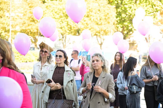 27th Pink Ribbon Day The Europa Donna Croatia association organized the 27th Pink Ribbon Day, dedicated to raising awareness about breast cancer, in Zagreb, Croatia, on October 03, 2026. LucijaxOcko PIXSELL
