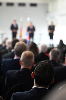 Navy to Get New Port in Emden Emden’s First City Councilor Horst Jahnke (SPD), Olaf Lies (SPD), Minister-President of Lower Saxony, Boris Pistorius (SPD), Federal Mi Copyright: xdiebildwerftx
