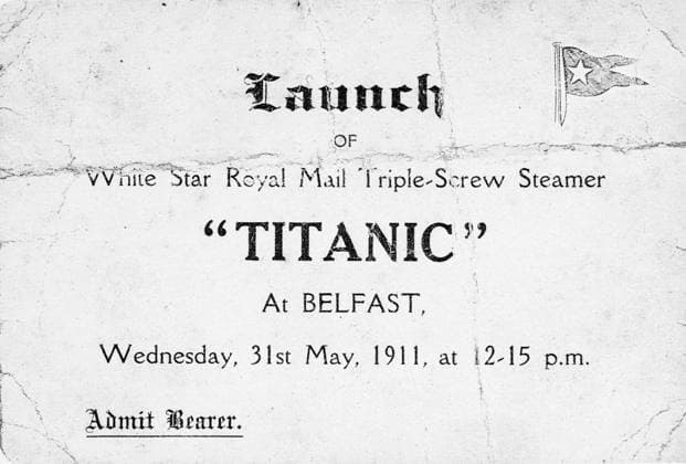 IMAGO History, The luxury liner Titanic is launched in Belfast harbour, 31.05.1911