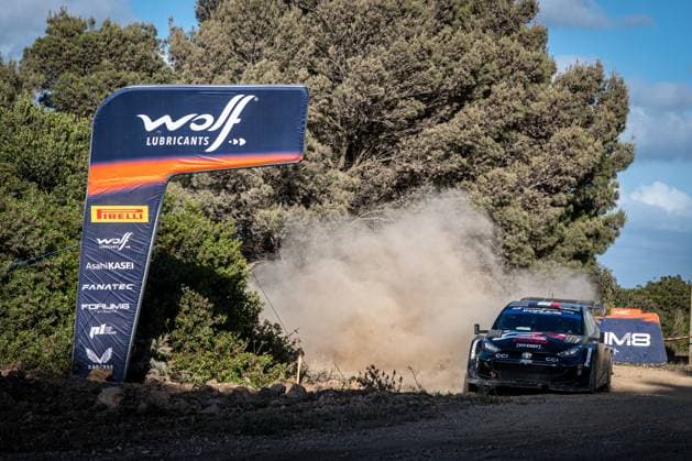 FIA WRC, Motorsport Rallye, WM Rally Italia Sardegna 2024 The driver Sebastien OGIER and his co-driver Vincent LANDAIS are driving the Toyota GR Yaris Rally1 in action during Day 1 of Rally Italia Sardegna in Sardinia, Italy, on June 1, 2024 Alghero Italy Copyright: xFedericoxManonix originalFilename:manoni-notitle240531_npanx