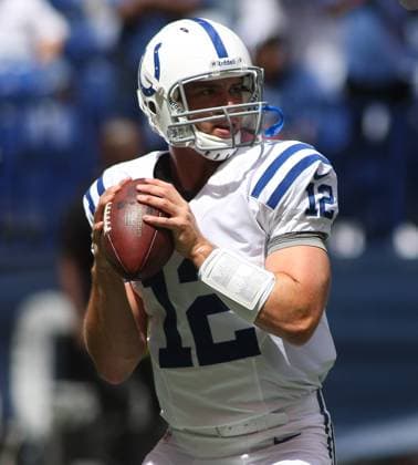 NFL, American Football Herren, USA 2012: Rams vs Colts AUG 12 August 12, 2012: during an NFL game between the St. Louis Rams and the Indianapolis Colts at Lucas Oil Stadium in Indianapolis, IN.(Credit Image: Pat Lovell Cal Media) Indianapolis Indiana United States EDITORIAL USE ONLY Copyright: xx ZUMA-20120812_zaf_c04_010.jpg PatxLovellx csmphoto628129