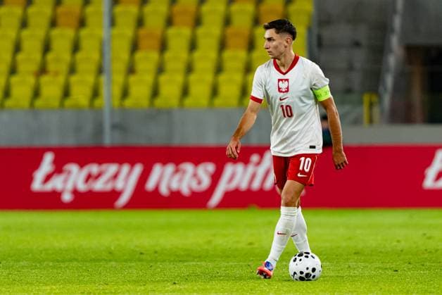 Tomasz Pienko seen during U21, U 21 2027 EURO Qualifying, EM, Europameisterschaft game between national teams of Poland and Montenegro (Kazimierz Koper Ball Raw Images) Katowice Arena Katowice Poland Copyright: xKazimierzxKoperx kazimierzkoper_poland_montenegro_u21_2526-135