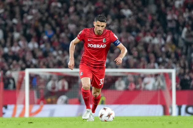 Vincenzo Grifo SC Freiburg, 32 on the ball , Germany, Football, UEFA Europa League, semi-final, second leg, 2025 2026, SC Freiburg vs SC Braga, 07 05 2026, Europa Park Stadion, Freiburg Europa Park Stadion Baden Württemberg Germany Copyright: xArnexAmbergx