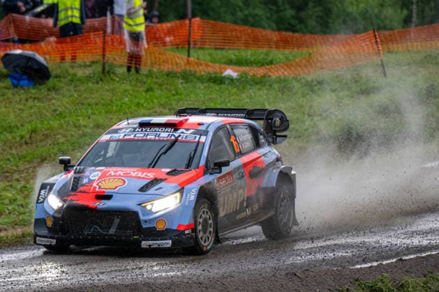 IPA87139506 - Adrien Fourmaux (FRA) and Alexandre Coria (FRA) in a Hyundai i20 N Rally1 from the Hyundai Shell Mobis World Rally Team in action during the FIA WRC, Motorsport Rallye, WM SECTO RALLY FINLAND in Jyväskylä, Finland, July 30–August 2, 2026. Copyright: xFedericoxManoni IPAxSportx xx 87139506