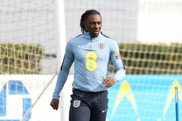 England MD-1 Training, Nations League Eberechi Eze of England during the England MD-1 training session ahead of the 2026 27 UEFA Nations League Group A3 match vs Czech Republic at Tottenham Hotspur Training Ground, Enfield, England on 28 September 2026 Credit: Tiego Grenho Every Second Media Editorial use only. All images are copyright Every Second Media Limited. No images may be reproduced without prior permission. Copyright: xIMAGO EveryxSecondxMediax ESM-2191-0033 TiegoxGrenhox xEveryxSecondxMediax