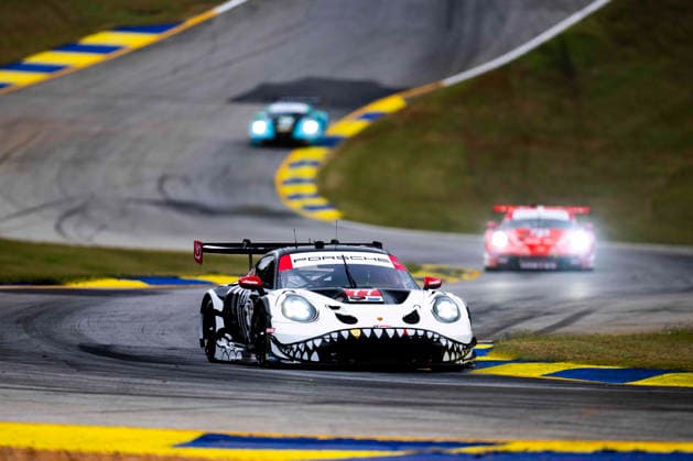 AUTO - IMSA - PETIT LE MANS 2026 77 KING Harry (gbr), PICARIELLO Alessio (bel), TANDY Nick (gbr), AO Racing, Porsche 911 GT3 R (992.2), action during the 2026 Motul Petit Le Mans, 11th round of the 2026 IMSA WeatherTech SportsCar Championship, from October 1 to 3, 2026 on the Michelin Raceway Road Atlanta in Braselton, Georgia, United States of America - BraseltonUnited States Copyright: xFabrizioxBoldonix