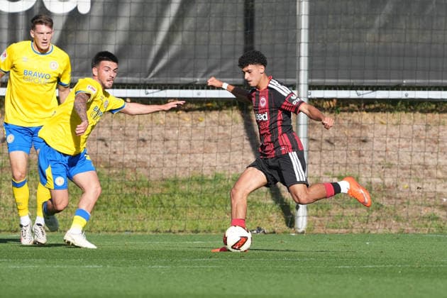 Ayoube Amaimouni Echghouyab Eintracht Frankfurt starting October 2, 2026, Bundesliga, 2026–27 season, Eintracht Frankfurt vs. Eintracht Braunschweig, Deutsche Bank Park, training field, friendly match