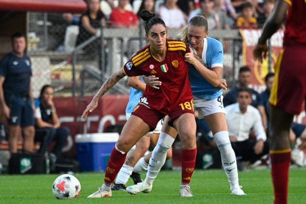 IPA89266073 - Martina Piemonte of A.S. Roma Femminile during the Serie A Women s match between A.S. Roma Femminile and Lazio Women at Tre Fontane Stadium in Rome on October 3, 2026. Copyright: xMarioxQuartapelle IPAxSportx xx IPA89266073