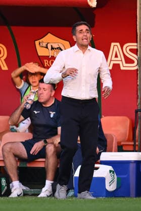 SOCCER - Women s Serie A - AS Roma vs. SS Lazio Women Photo by IPA ABACAPRESS.COM89266458 - Gianluca Grassadonia, head coach of S.S. Lazio Women, attends the Serie A Women Athora match on Matchday 2 between A.S. Roman and S.S. Lazio Women at the Tre Fontane Stadium on October 3, 2026, in Rome, Italy. Rome Italy Copyright: xIPAxSport ABACAx