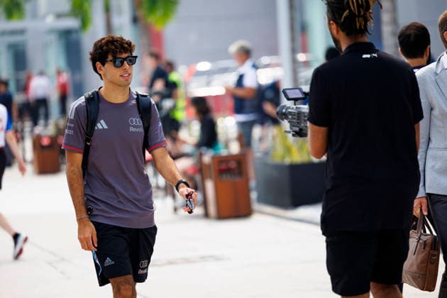 4th October 2026; Sepang IC, Kuala Lumpur, Malaysia; Formula 1, Bahrain Grand Prix, Race Day; Gabriel Bortoleto (5) of Brazil and Audi Revolut F1 Team StephenxBlackberry