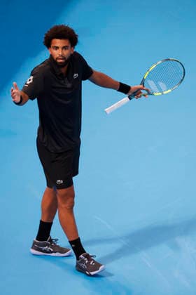 October 4, 2026, Tokyo, Japan: Arthur Fils (France) reacts against Valentin Vacherot (Monaco) during their quarterfinal match at the Kinoshita Group Japan Open Tennis Championships at Ariake Colosseum in Tokyo. The tournament runs from September 29 to October 6. Vacherot won 7-5, 4-6, 6-4. Tokyo Japan - ZUMAm191 20261004_aap_m191_142 Copyright: xRodrigoxReyesxMarinx