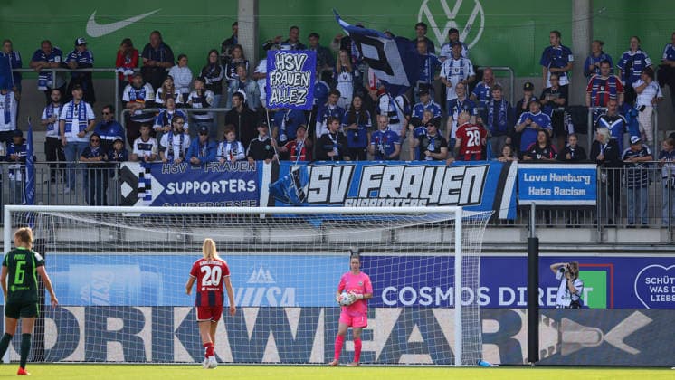 VfL vs. HSV, Women s Bundesliga, Wolfsburg, October 4, 2026, Soccer, Women, Google Pixel Bundesliga, 2026–2027 Season, VfL Wolfsburg vs. Hamburger SV (HSV), Fans, AOK Stadium, Lower Saxony, Germany