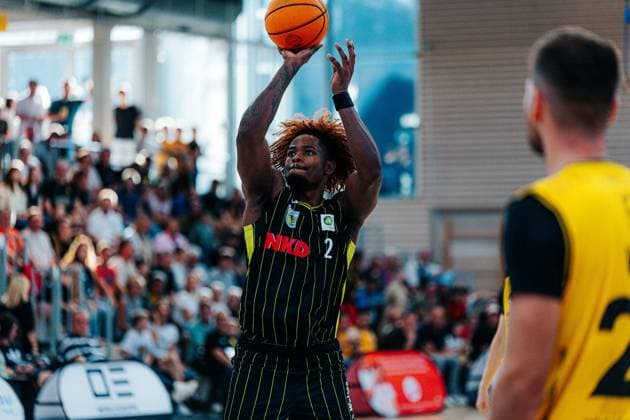 Taje Kelly Medikamente per Klick Bayreuth, 02 GER, Kreisbau Kirchheim Knights vs. Medikamente per Klick Bayreuth, Barmer 2 Basketball Bundesliga, Matchday 3, 2026–2027 Season, October 4, 2026 GER, Kreisbau Kirchheim Knights vs. Medikamente per Klick Bayreuth, Barmer 2 Basketball Bundesliga, Matchday 3, 2026–2027 Season, October 4, 2026 Kirchheim and Teck Copyright: xEibner-Pressefoto NinaxSanderx EP_NSR