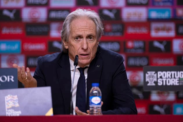October 4, 2026, Porto, Porto, Portugal: PORTO, 04 OCTOBER - Jorge Jesus head coach of Portugal national team, Nationalteam is seen on the press conference, PK, Pressekonferenz after the game during the Portugal x Norway match for the UEFA Nations League 2026 at Estadio do Dragao on October 04, 2026 Porto Portugal - ZUMAl192 20261004_zsp_l192_015 Copyright: xMiguelxLemosx