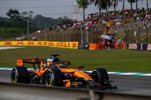 Bahrain Grand Prix - Race day - Sepang International Circuit SEPANG INTERNATIONAL CIRCUIT, MALAYSIA - OCTOBER 04: Oscar Piastri, McLaren F1 MCL40 from Australia during the Bahrain Grand Prix at Sepang International Circuit on Sunday October 04, 2026 in Sepang, Malaysia (Photo by Michael Potts BSR Agency) Content not available for redistribution in The Netherlands directly or indirectly through any third parties. Copyright: xBSRxAgencyx