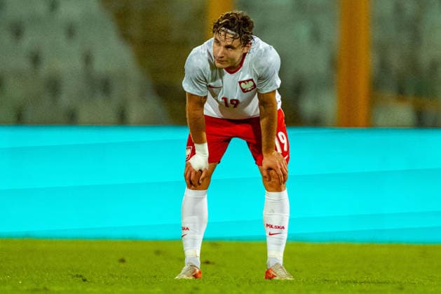 Marcel Krajewski seen during U21, U 21 U 21 U 21 U 21 2027 EURO Qualifying, EM, Europameisterschaft EM, Europameisterschaft EM, Europameisterschaft EM, Europameisterschaft game between national teams of Italy and Poland (Kazimierz Koper Ball Raw Images) Pescara Stadio Adriatico Italy Copyright: xKazimierzxKoperx KAZ_ITAvPOLu21-34