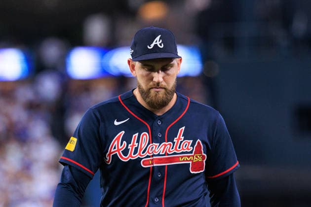 October 4, 2026, Los Angeles, California, USA: Relief pitcher, Dylan Lee 52 of the Atlanta Braves makes an out during NLDS Game 2 against the Los Angeles Dodgers on Sunday October 4, 2026 at Dodger Stadium in Los Angeles, California. Dodgers lose to Braves, 2-3. JAVIER ROJAS PI Dodgers Vs. Braves NLDS - Game 2 - ZUMAp124 20261004_zaa_p124_100 Copyright: xJavierxRojasx