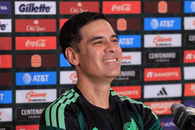 October 5, 2026, Los Angeles, California, USA: Head coach, Rafael Marquez of Mexico during a press conference, PK, Pressekonferenz on Monday, October 5, 2026 at BMO Stadium, in Los Angeles, California in preparation for an International Friendly, Länderspiel, Nationalmannschaft match against Chile on Tuesday October 6, 2026 at the Los Angeles Memorial Coliseum. JAVIER ROJAS PI Mexico Press Conference - ZUMAp124 20261005_zaa_p124_007 Copyright: xJavierxRojasx