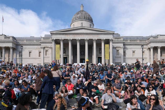 . 04 10 2026. London, United Kingdom. Japan Matsuri Trafalgar Square 2026. Japan Matsuri, The UK s biggest annual festival of Japanese culture and food, returns to Trafalgar Square, London. xMartynxWheatleyx xi-Imagesx IIM-27042-0024