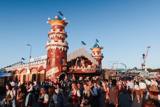 IPA89308789 - Munich, The 191st edition of Oktoberfest. Pictured: A view of the world s largest and most famous folk festival Copyright: xAlessandroxBremecx xx IPA89308789