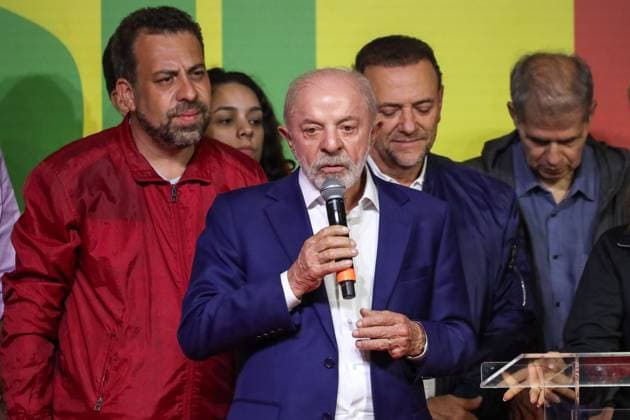 Lula s statement after the first round of the presidential election was decided. Sao Paulo, SP. 04.10.2026 - Elections-2026 - First statement by the president and candidate for re-election, Luiz Inacio Lula da Silva (PT) after the definition of the result of the first round of the election, at the Renaissance Hotel, on Paulista Avenue, central region of Sao Paulo, this Sunday, October 4, 2026.(Foto: Marina Uezima Brazil Photo Press Brazil Photo Press) INTERNATIONAL Sao Paulo Sao Paulo Brasil Copyright: xMarinaxUezimax