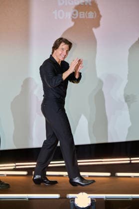 Tom Cruise attends the press conference for his movie Digger at Roppongi Hills, Tokyo, Japan on October 5, 2026. The movie opens in Japan on October 9. aflo_353483271