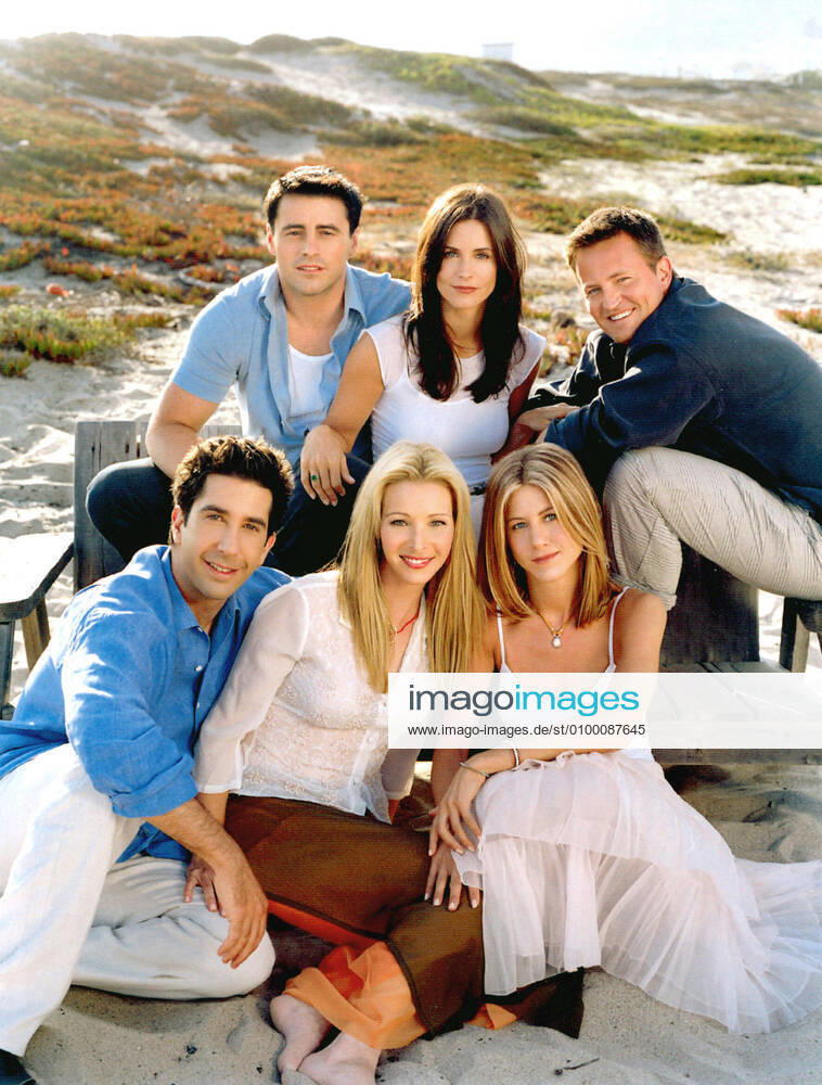 FRIENDS, Matt LeBlanc, Courteney Cox (aka Courteney Cox Arquette), Matthew Perry, David Schwimmer, Lisa Kudrow, Jennifer Aniston, 2002-03 season, series running 1994-present, yr9 Courtesy Everett Collection !ACHTUNG AUFNAHMEDATUM GESCHÄTZT! PUBLICATIONXNOTxINxCANxCHNxFRAxITAxJPNxNORxPOLxRUSxESPxUKxUSA