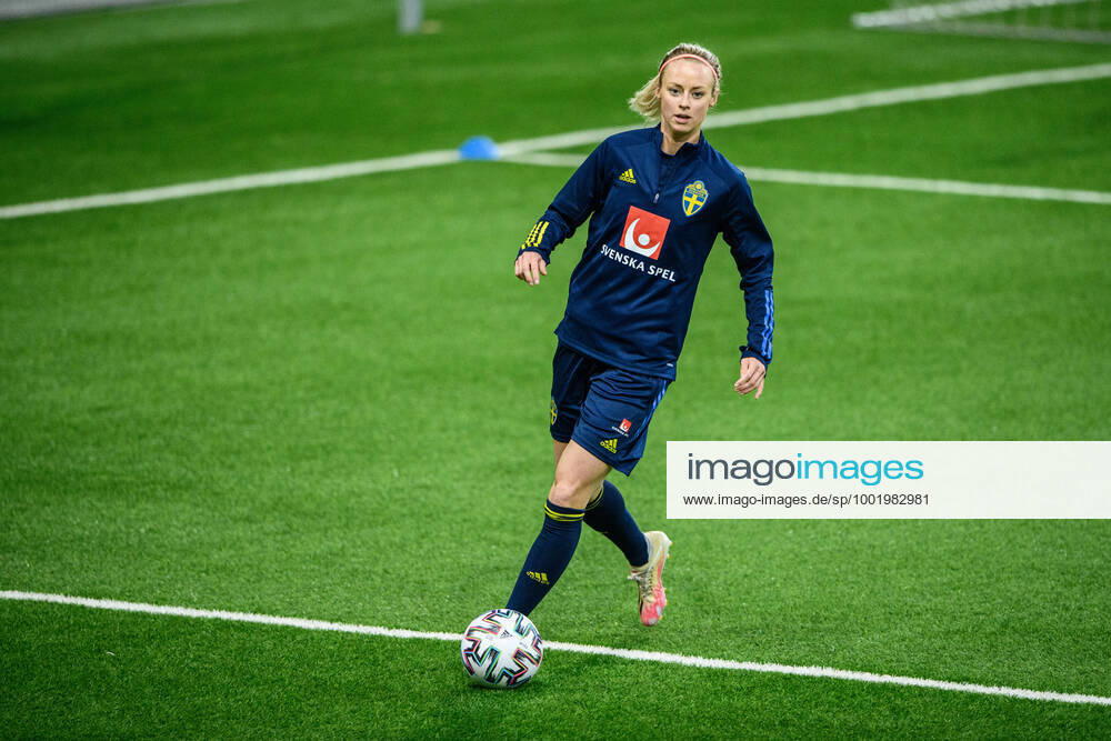 Amanda Ilestedt of Sweden during a training session with the Swedish women s national football team on April 6, 2021 in Stockholm Photo Jesper Zerman BILDBYRAN COP 234 JZ0079 fotboll football soccer fotball womenÂ s national team practice bbeng dam women,