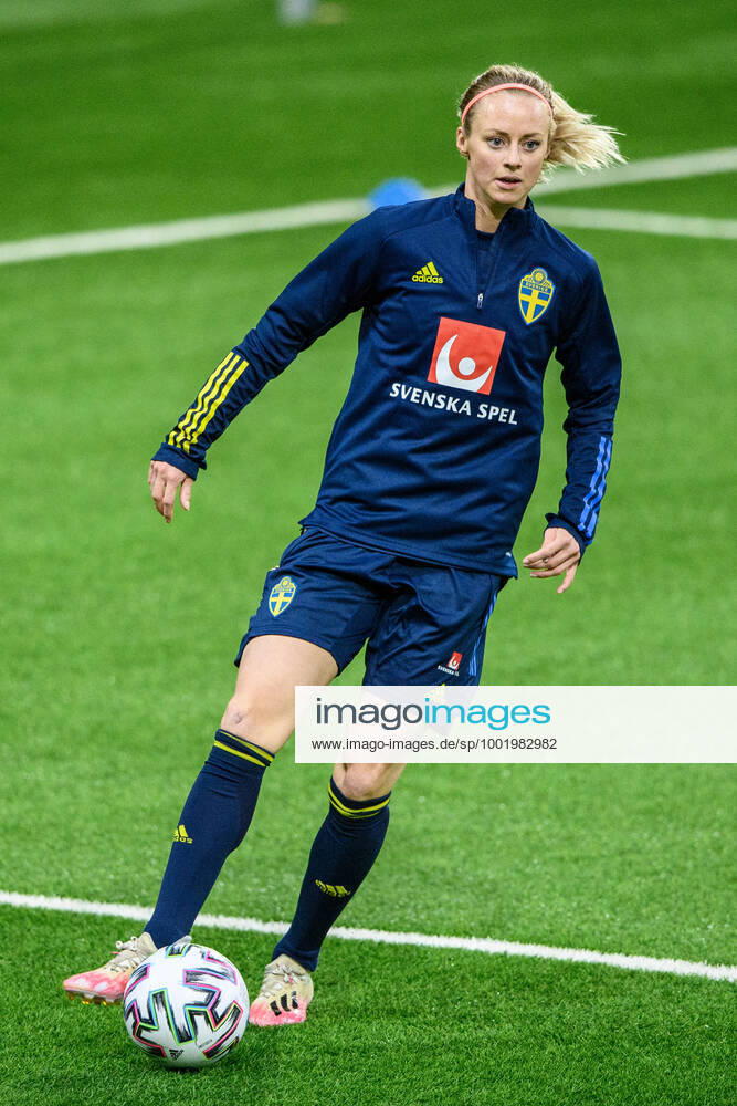 Amanda Ilestedt of Sweden during a training session with the Swedish women s national football team on April 6, 2021 in Stockholm Photo Jesper Zerman BILDBYRAN COP 234 JZ0079 fotboll football soccer fotball womenÂ s national team practice bbeng dam women,