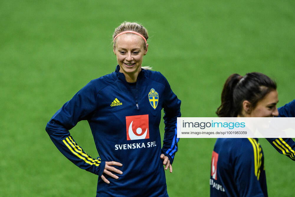 Amanda Ilestedt of Sweden during a training session with the Swedish women s national football team on April 6, 2021 in Stockholm Photo Jesper Zerman BILDBYRAN COP 234 JZ0079 fotboll football soccer fotball women s national team practice bbeng dam women,