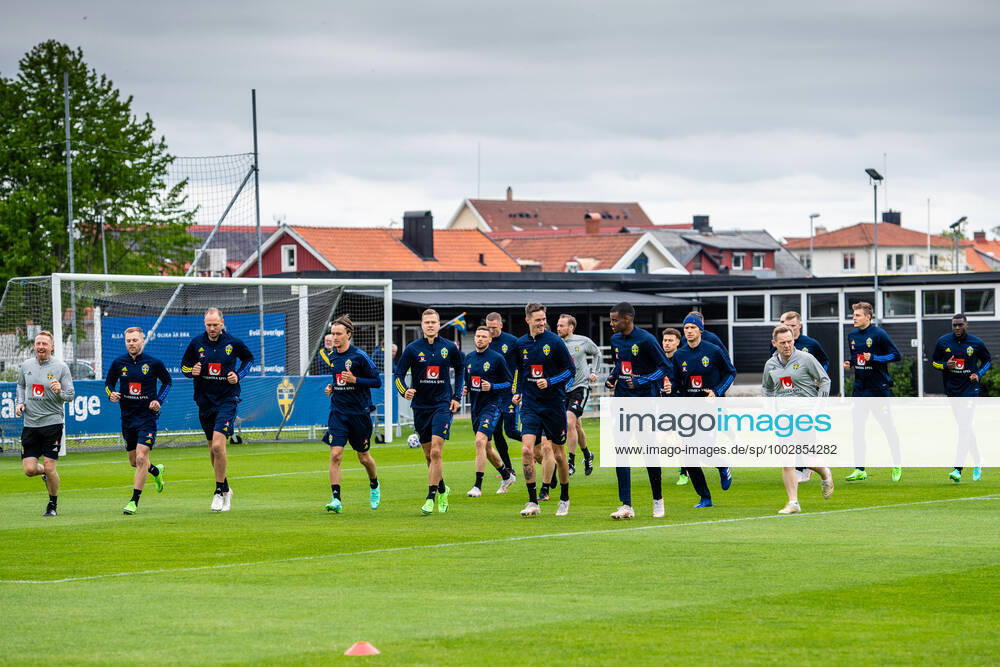 Players of Sweden during a training session with the Swedish national football team on May 25, 2021 in Bastad Photo Ludvig Thunman BILDBYRAN kod LT LT0166 fotboll football soccer fotball landskamp träning practice training sverige sweden sverige a bbeng,