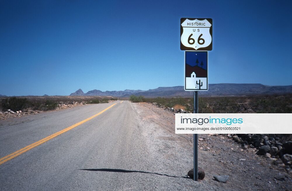 1 trip historical Route 66 in Arizona, road sign, solitude, empty road, landscape, landscape photo, landscape panorama, desert, dryness, tourist attraction, America, main road, road sign, assumes no liability for any violation of third party rights disclosure to third parties not allowed Archiving not allowed Our terms and conditions Arizona