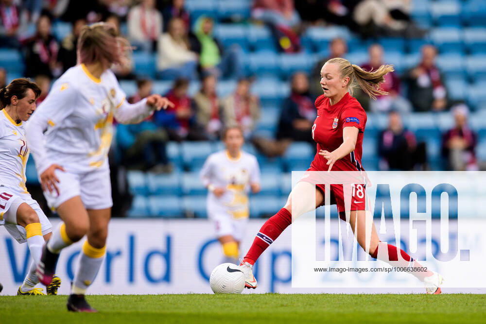 Frida Maanum of Norway during the FIFA Women s World Cup Qualifier football match between Norway and Armenia on September 16, 2021 in Oslo Photo Vegard Wivestad Grott BILDBYRAN kod VG VG0168 bbeng fotball soccer football fotboll fifa world cup qualifiers vm qualification kvinnor vm kvalik landskamp dam norway norway armenia,