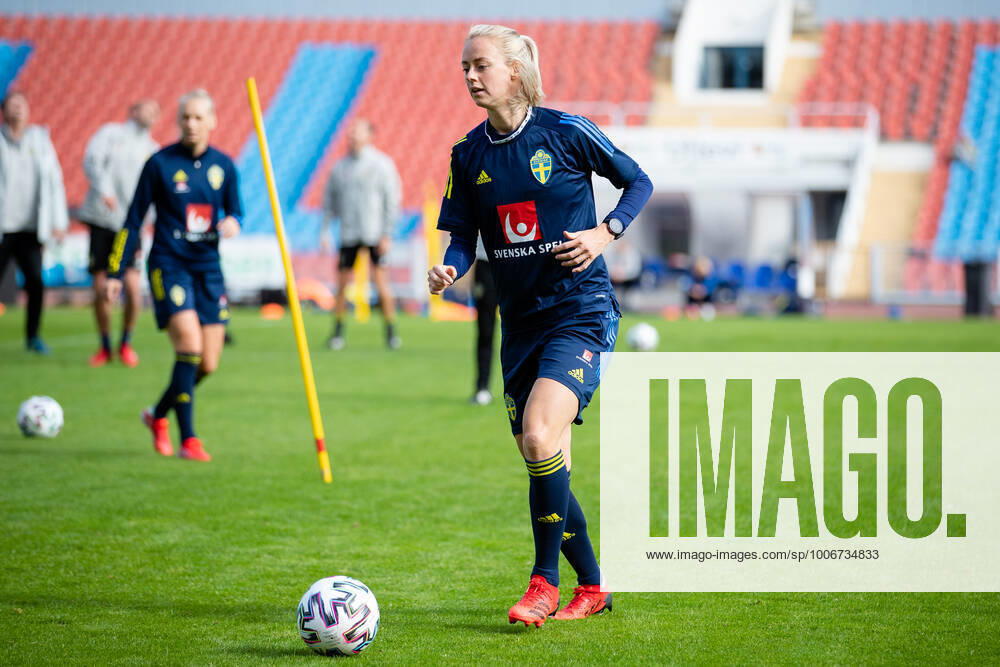 Amanda Ilestedt of Sweden during a training session on September 19, 2021 in Gothenburg Photo Michael Erichsen BILDBYRAN COP 89 MI0185 bbeng football fotball fotboll soccer sweden training women s world cup qualifier,