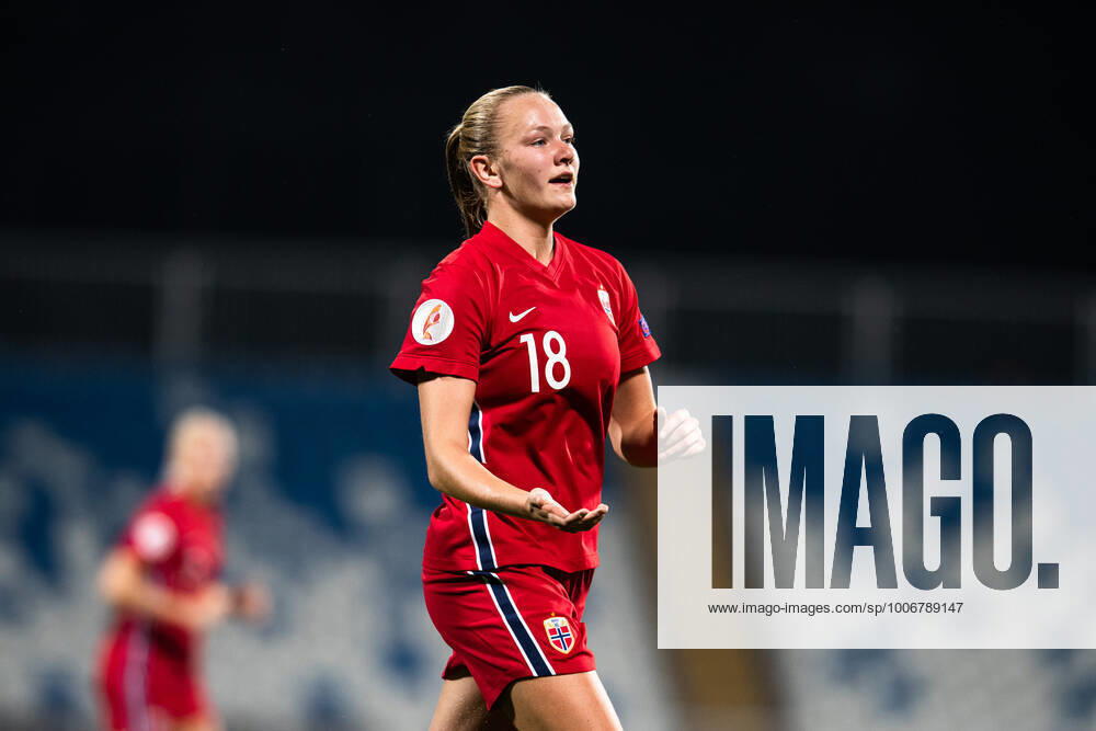 Frida Maanum of Norway during the FIFA Womens World Cup Qualifier football match between Kosovo and Norway on September 21, 2021 in Pristina Photo Vegard Wivestad Grott BILDBYRAN code VG VG0172 bbeng football soccer football football fifa world cup qualifiers norway norway kosovo,